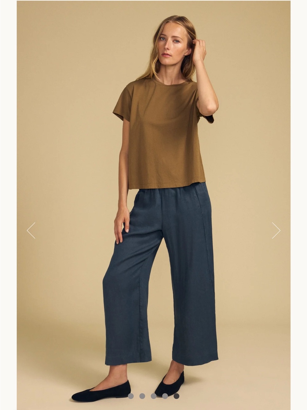 Velvet by Graham and Spencer Lola wide leg linen pants dark grey XS
